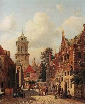 unknow artist European city landscape, street landsacpe, construction, frontstore, building and architecture. 093 china oil painting image